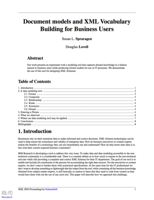 Data modeling paper